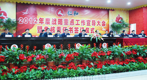 集團(tuán)公司召開2012年度戰(zhàn)略重點(diǎn)工作宣導(dǎo)大會