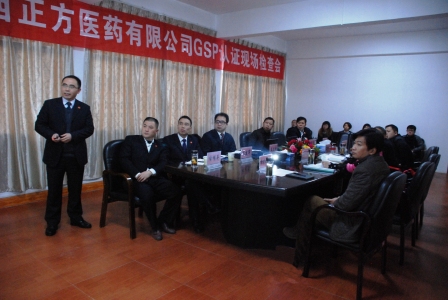 正方醫藥順利通過GSP認證現場檢查
